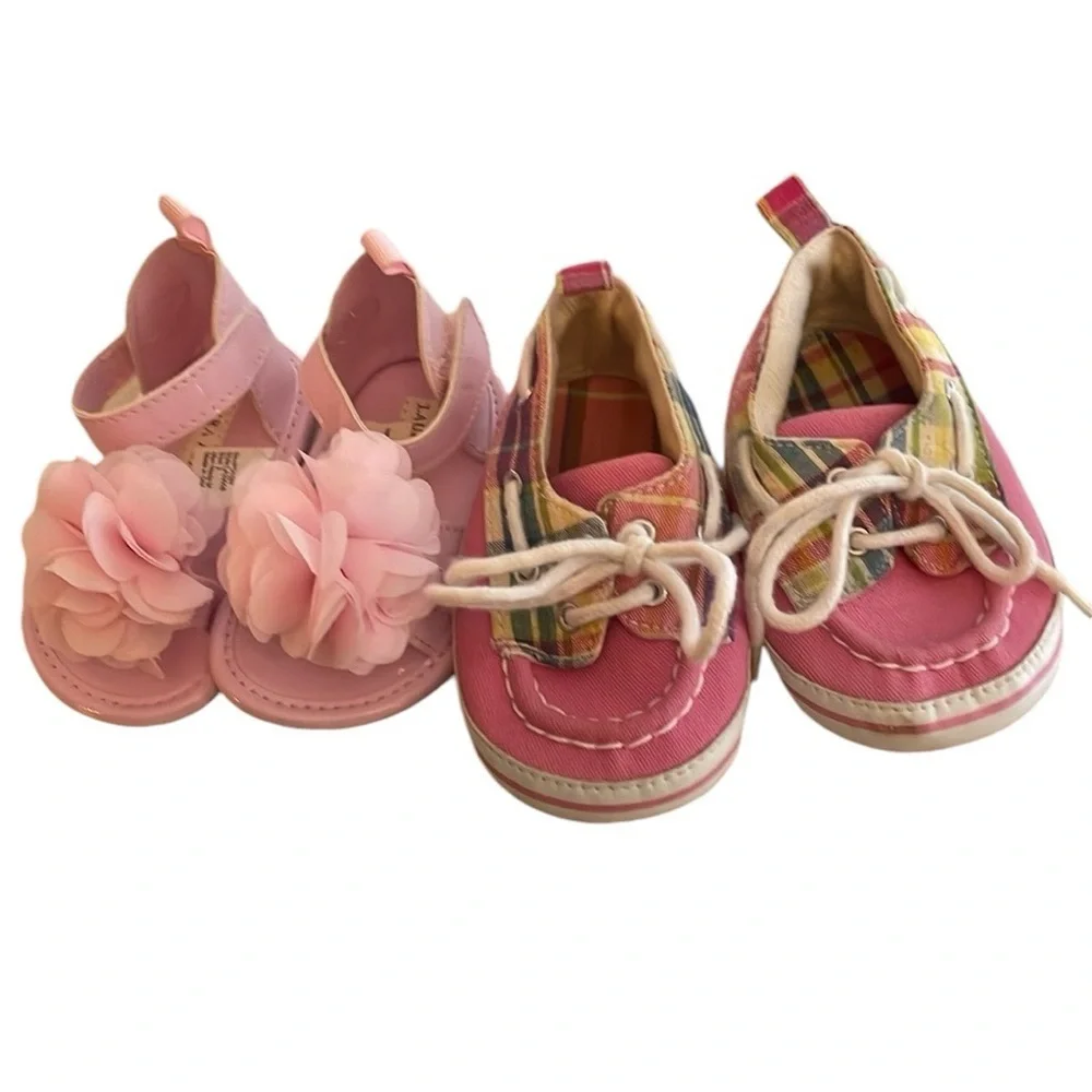 Laura Ashley Baby Sandals and‎ Deck Shoes 2 pair